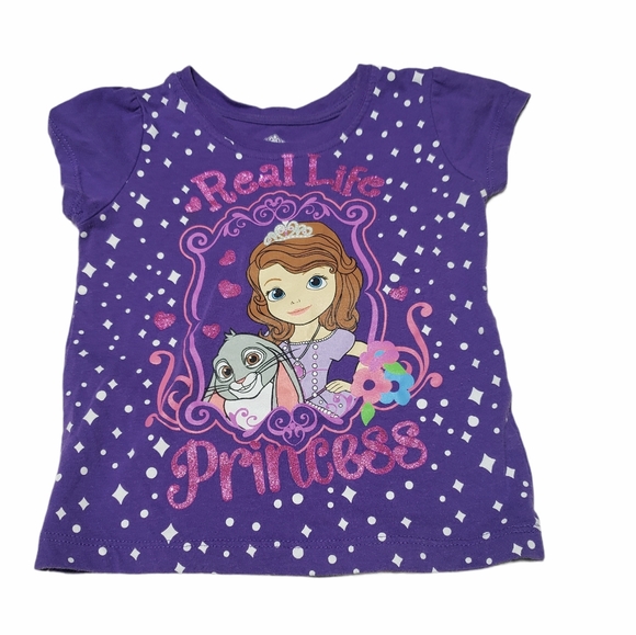 DISNEY  BUNDLE OF 2 Girls TODDLER Tops SHIRTS 2T 3T - Picture 2 of 6